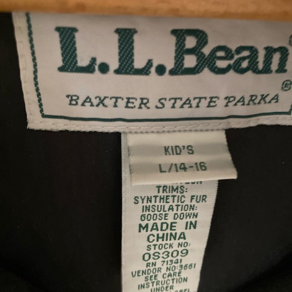 Unisex Down LL Bean Baxter state parka - Picture 3 of 9